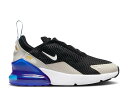 【 NIKE AIR MAX 270 PS 'BLACK GAME ROYAL' / BLACK GAME ROYAL LIGHT BONE 】 マックス ゲーム 黒色 ブラック エアマックス ゲームロイヤル 青 ブルー' ブルー ジュニア キッズ ベビー マタニティ スニーカー ナ
