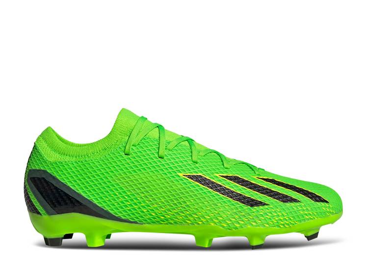 【 ADIDAS X SPEEDPORTAL.3 FG 'GAME DATA PACK' / SOLAR GREEN CORE BLACK SOLAR 】 アディダス 緑 グリーン コア 黒色 ブラック スニーカー メンズ