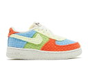 【 NIKE FORCE 1 LOW LV8 NEXT NATURE TD 'HEMP - MULTI' / UNIVERSITY BLUE VIVID GREEN TEAM ORANGE CITRON TINT 】 青色 ブルー 緑 グリーン チーム 橙 オレンジ ベビー ナイキ