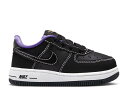 【 NIKE FORCE 1 LV8 TD 'CRACKED - WHITE BLACK' / WHITE PURE PLATINUM BLACK BLACK 】 白色 ホワイト ピュア プラチナム 黒色 ブラック ベビー ナイキ