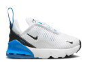 【 NIKE AIR MAX 270 TD 'BLACK GAME ROYAL' / BLACK GAME ROYAL LIGHT BONE 】 マックス ゲーム 黒色 ブラック エアマックス ゲームロイヤル 青 ブルー' ブルー ベビー ナイキ