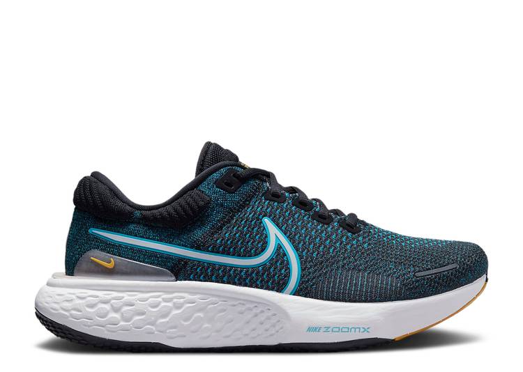 【 NIKE ZOOMX INVINCIBLE RUN FLYKNIT 2 'BLACK CHLORINE BLUE' / BLACK CHLORINE BLUE BLUE ORBIT 】 ラン フライニット 黒色 ブラック 青色 ブルー スニーカー メンズ ナイキ