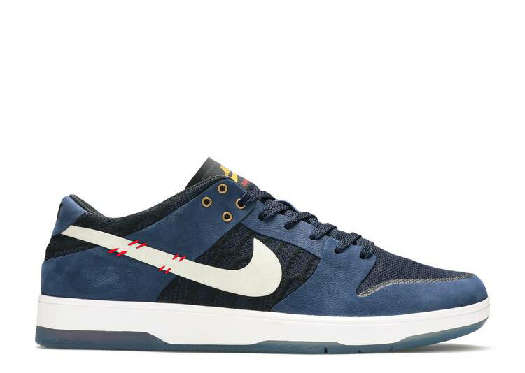 【 NIKE SB ZOOM DUNK ELITE LOW 'SEAN MALTO' / MIDNIGHT NAVY UNIVERSITY RED 】 エスビー...