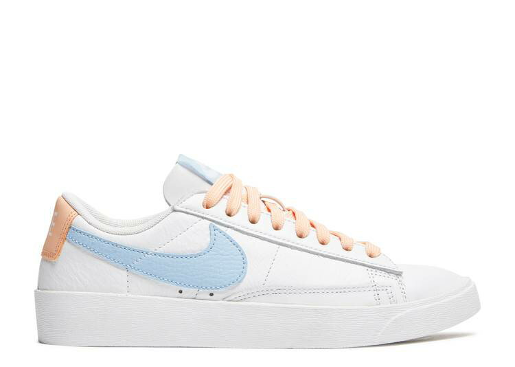 【 NIKE WMNS BLAZER LOW LE 'PSYCHIC BLUE' / WHITE PSYCHIC BLUE SUNSET HAZE 】 ブレイザー 白色 ホワイト 青色 ブルー スニーカー レディース ナイキ