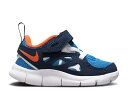 【 NIKE FREE RUN 2 TD 'LIGHT PHOTO BLUE ORANGE' / LIGHT PHOTO BLUE MIDNIGHT NAVY WHITE ORANGE 】 フリー ラン 青色 ブルー 紺色 ネイビー 白色 ホワイト 橙 オレンジ ベビー ナイキ