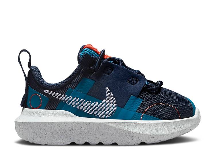 【 NIKE CRATER IMPACT TD 'MIDNIGHT NAVY' / MIDNIGHT NAVY ORANGE IMPERIAL 】 インパクト 紺色 ネイビー 橙 オレンジ ベビー ナイキ