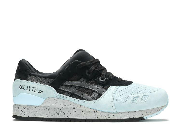 【 ASICS GEL LYTE 3 'BLACK' / BLACK LIGHT BLUE 】 黒色 ブラック 青色 ブルー スニーカー メンズ アシックス