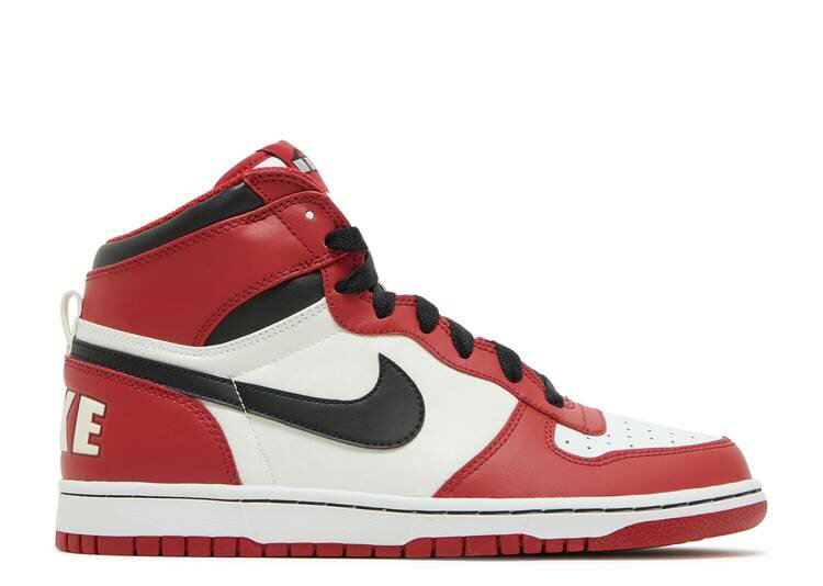 【 NIKE BIG HIGH 'BULLS' / WHITE RED BLACK 】 ハイ 白色 ホワイト 赤 レッド 黒色 ブラック スニーカー メンズ ナ...