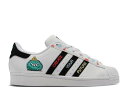 【 ADIDAS KEVIN LYONS X SUPERSTAR BIG KIDS 'CREATE YOUR FUTURE' / CLOUD WHITE CORE BLACK RADIANT 】 アディダス ケビン スーパースター 白色 ホワイト コア 黒色 ブラック ジュニア キッズ ベビー マタニティ スニー