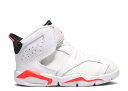 【 AIR JORDAN AIR JORDAN 6 RETRO LITTLE FLEX TD 'INFRARED' / WHITE INFRARED 23 BLACK 】 ナイキ 白色 ホワイト 黒色 ブラック エアジョーダン ベビー