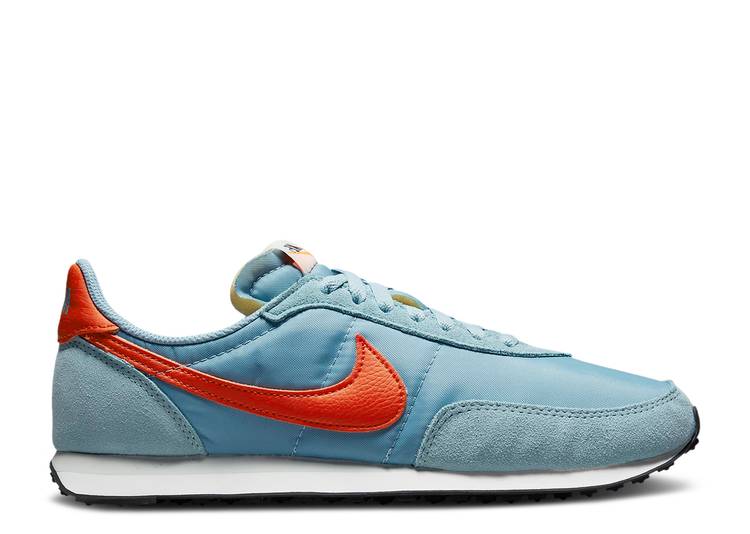 【 NIKE WAFFLE TRAINER 2 'WORN BLUE TEAM ORANGE' / WORN BLUE LIGHT SILVER SAIL TEAM 】 ワッフル トレーナー 青色 ブルー チーム 銀色 シルバー スニーカー メンズ ナイキ
