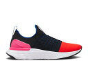 【 NIKE WMNS REACT PHANTOM RUN FLYKNIT 2 'BLACK BRIGHT CRIMSON' / BLACK HYPER PINK RACER BLUE 】 リアクト ラン フライニット 黒色 ブラック ピンク 青色 ブルー スニーカー レディース ナイキ