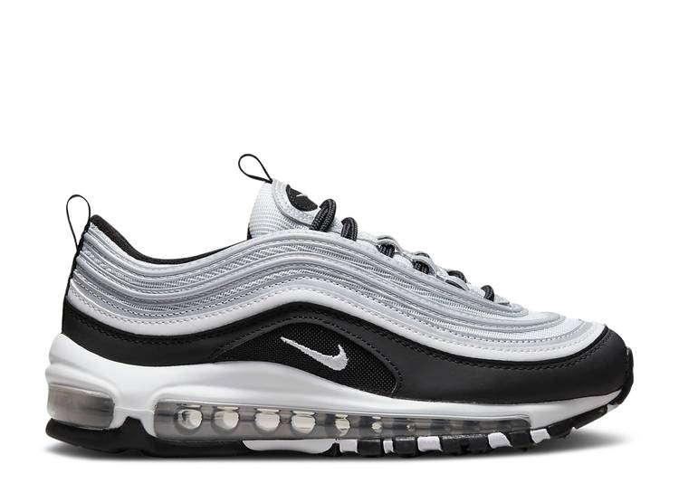 楽天スニケス【 NIKE AIR MAX 97 GS 'BLACK REFLECT SILVER' / BLACK REFLECT SILVER METALLIC 】 マックス 黒色 ブラック 銀色 シルバー エアマックス ジュニア キッズ ベビー マタニティ スニーカー ナイキ
