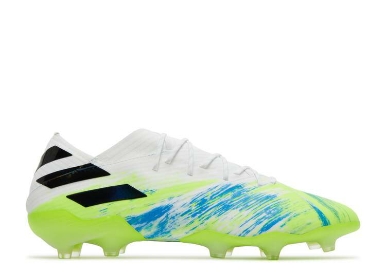 【 ADIDAS NEMEZIZ 19.1 FG TENSION TAPE - SIGNAL GREEN / CLOUD WHITE CORE BLACK SIGNAL 】 アディダス ネメシス 白色 ホワイト コア 黒色 ブラック スニーカー メンズ