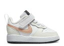 【 NIKE COURT BOROUGH LOW 2 TD 'WHITE METALLIC RED BRONZE' / WHITE SUMMIT WHITE D...