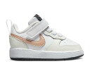 【 NIKE COURT BOROUGH LOW 2 TD 'WHITE METALLIC RED BRONZE' / WHITE SUMMIT WHITE DARK SMOKE 】 コート 赤 レッド 白色 ホワイト コートバーロウ ベビー ナイキ