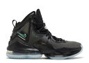 ナイキ NIKE レブロン 黒色 ブラック 緑 グリーン 'BLACK AQUA' ジュニア キッズ 【 GREEN NIKE LEBRON 19 GS BLACK GLOW ANTHRACITE 】 【送料無料・関税込み・追加料金なし・海外限定】