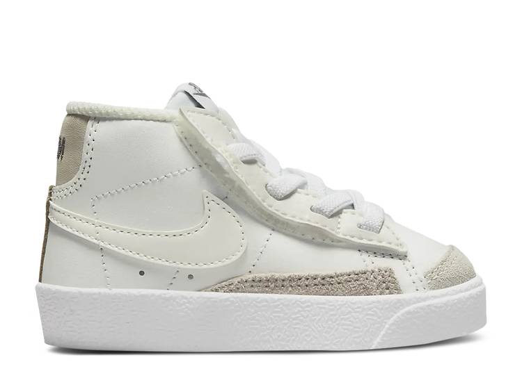【 NIKE BLAZER MID '77 TD 'WHITE LIGHT OREWOOD BROWN' / SUMMIT WHITE LIGHT OREWOOD BROWN 】 ブレイザー ミッド 白色 ホワイト 茶色 ブラウン ベビー ナイキ