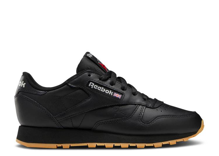 【 REEBOK WMNS CLASSIC LEATHER 'BLACK PURE GREY GUM' / CORE BLACK PURE GREY 5 GUM 】 リーボック クラシック レザー ピュア 灰色 グレー コア 黒色 ブラック スニーカー レディース