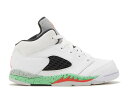 【 AIR JORDAN AIR JORDAN 5 RETRO BT 'PRO STARS' / WHITE INFRARED 23 LIGHT POISON GREEN BLACK 】 ナイキ 白色 ホワイト 緑 グリーン 黒色 ブラック エアジョーダン ベビー