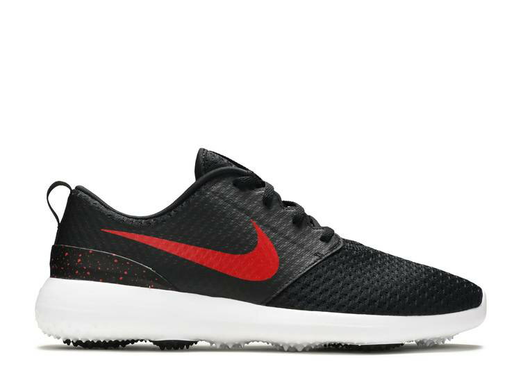 【 NIKE ROSHE GOLF 'BRED' / BLACK UNIVERSITY RED WHITE 】 ゴルフ 黒色 ブラック 赤 レッド 白色 ホワイト スニーカー メンズ ナイキ