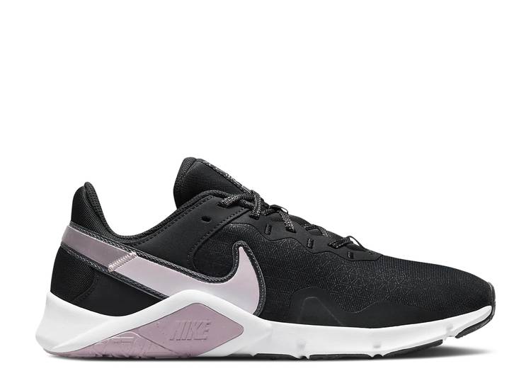 【 NIKE WMNS LEGEND ESSENTIAL 2 PREMIUM 'OFF NOIR BLACK' / OFF NOIR BLACK WHITE PLUM FOG 】 レジェンド プレミアム 黒色 ブラック 白色 ホワイト スニーカー レディース ナイキ