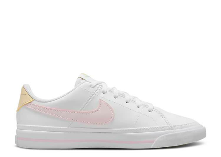  NIKE COURT LEGACY GS 'WHITE PINK FOAM' / WHITE SESAME HONEYDEW PINK FOAM  ...