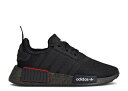 【 ADIDAS NMD_R1 REFINED BIG KID 'BLACK GREY' / CORE BLACK CORE BLACK GREY FIVE 】 アディダス コア 黒色 ブラック 灰色 グレー ジュニア キッズ ベビー マタニティ スニーカー