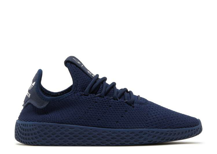 【 ADIDAS PHARRELL WILLIAMS X TENNIS HU 'NIGHT INDIGO' / NIGHT INDIGO LEGEND INK WHITE 】 アディダス テニス ナイト 藍色 インディゴ レジェンド 白色 ホワイト スニーカー メンズ