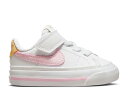 【 NIKE COURT LEGACY TD 'WHITE PINK FOAM' / WHITE SESAME HONEYDEW PINK FOAM 】 コート...