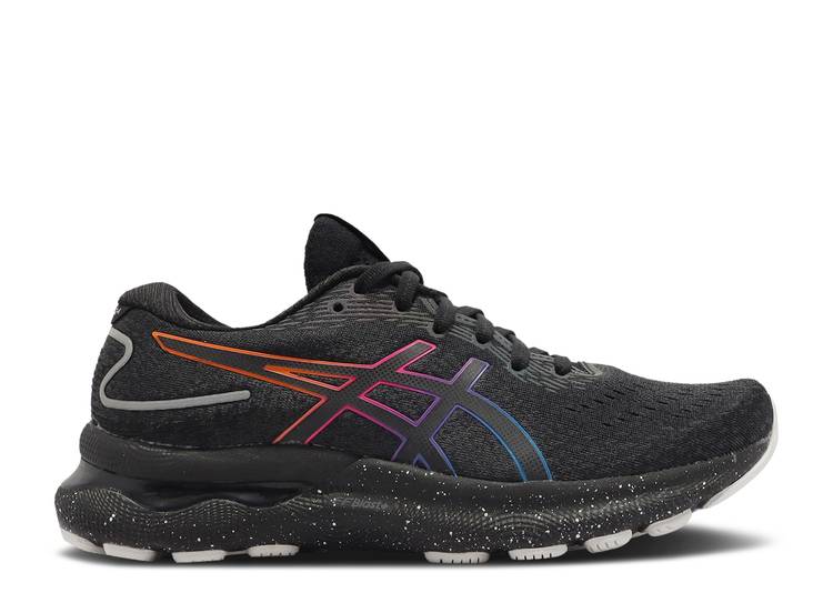 【 ASICS WMNS GEL NIMBUS 24 LITE-SHOW 'BLACK' / BLACK BLACK 】 黒色 ブラック スニーカー レディース アシックス