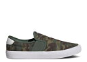 【 ADIDAS VULC RAID3R SLIP-ON 039 CAMO 039 / GREEN OXIDE GREEN OXIDE CLOUD 】 アディダス スリッポン 緑 グリーン スニーカー メンズ