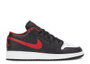 【 AIR JORDAN AIR JORDAN 1 LOW GS 'WHITE TOE' / BLACK FIRE RED WHITE 】 ナイキ 黒色 ブラック ファイア 赤 レッド 白色 ホワイト エアジョーダン ジュニア キッズ ベビー マタニティ スニーカー