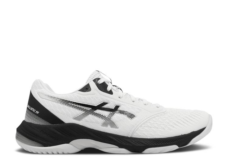 【 ASICS NETBURNER BALLISTIC FF 3 'WHITE BLACK' / WHITE BLACK 】 白色 ホワイト 黒色 ブラック スニーカー メンズ アシックス