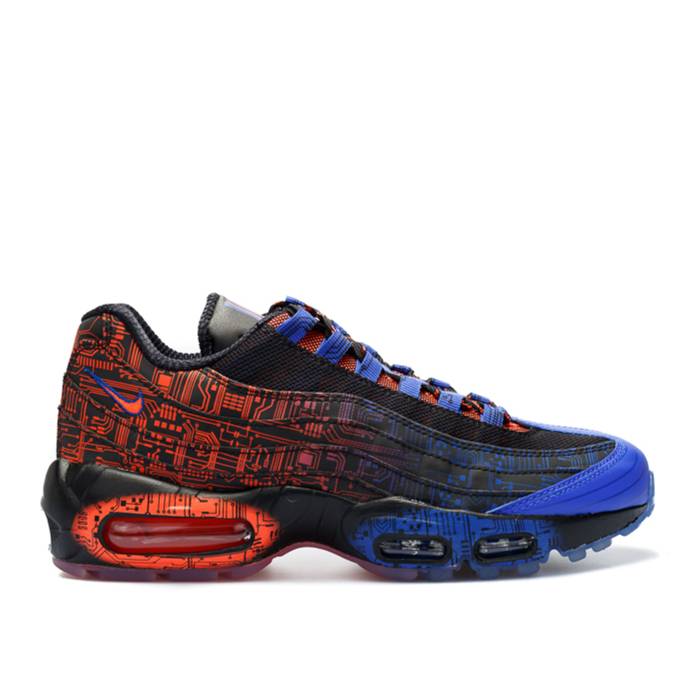 楽天スニケスナイキ Nike 【 Air Max 95 Premium Bg 'Db' Youth Black/Black-Bright Crimson-Racer Blue 】 マックス Premium プレミアム キッズ ベビー マタニティ キッズファッション 靴 スニーカー ジュニア キッズ 黒色 ブラッ