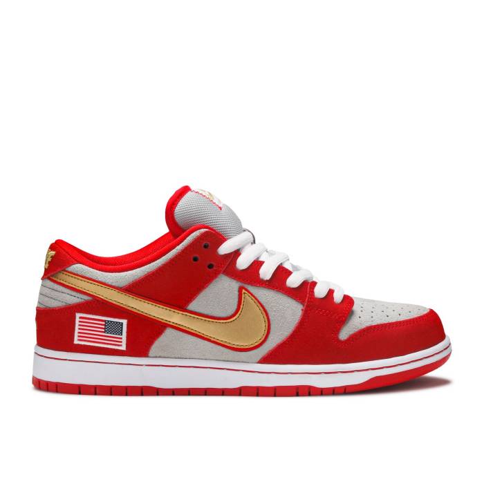 ナイキ Nike 【 Sb Dunk Low 'Nasty Boys' Men Red/White/Gold 】 エスビー ダンク 靴 メンズ靴 スニーカー メ...