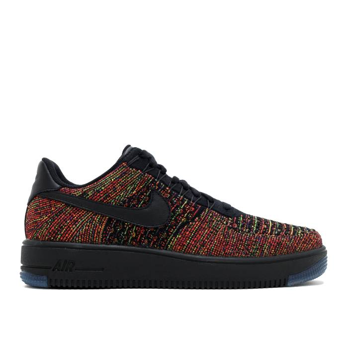 ナイキ Nike 【 Air Force 1 Ultra Flyknit Low 'Multi-Color Men Black/Black-Bright Crimson-Court Purple 】 ultra ウルトラ フライニット 靴 メンズ靴 スニーカー メンズ 黒色 ブラック Purple 紫・パープル