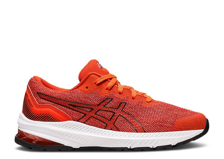 【 ASICS GT 1000 11 GS 'CHERRY TOMATO' / CHERRY TOMATO BLACK 】 黒色 ブラック ジュニア キッズ ベ..