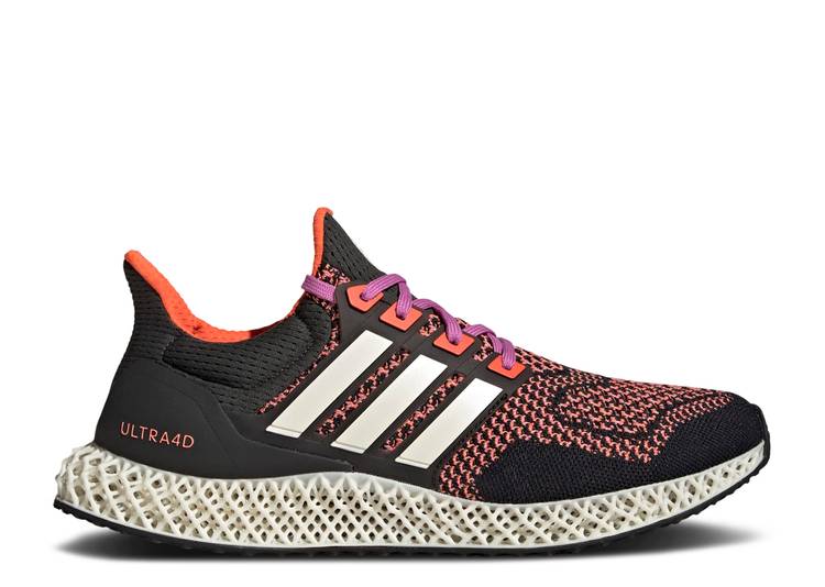 楽天スニケス【 ADIDAS ULTRA 4D 'BLACK PULSE LILAC' / CORE BLACK ZERO METALLIC PULSE 】 アディダス ウルトラ コア 黒色 ブラック ゼロ スニーカー メンズ