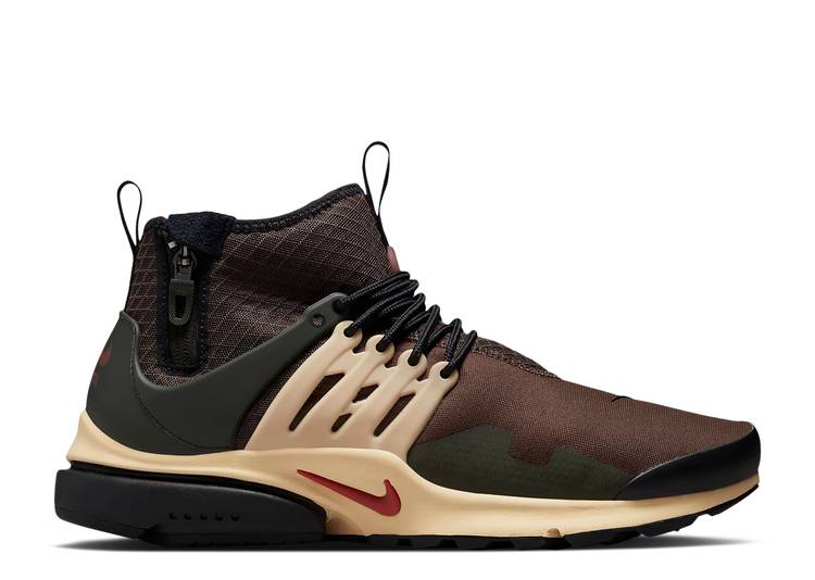 【 NIKE AIR PRESTO MID UTILITY 039 BAROQUE BROWN SESAME 039 / BAROQUE BROWN SESAME SEQUOIA 】 プレスト ミッド 茶色 ブラウン エア スニーカー メンズ ナイキ