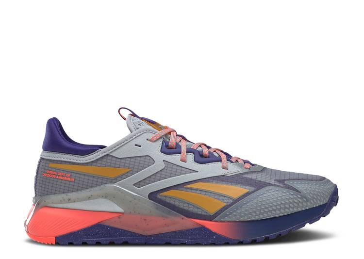  REEBOK NANO X2 TR ADVENTURE 'GREY BOLD PURPLE' / PURE GREY 3 BOLD PURPLE ORANGE  ꡼ܥå ʥ ԥ奢  졼  ѡץ   ˡ 