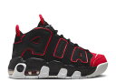 【 NIKE AIR MORE UPTEMPO PS 039 RED TOE 039 / BLACK UNIVERSITY RED WHITE 】 アップテンポ 黒色 ブラック 赤 レッド 白色 ホワイト エアモアアップテンポ モアテン ジュニア キッズ ベビー マタニティ スニーカー