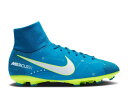 【 NIKE NEYMAR JR. X MERCURIAL VICTORY 6 DF FG GS 039 BLUE ORBIT VOLT 039 / BLUE ORBIT WHITE VOLT BLUE 】 ビクトリー 青色 ブルー 白色 ホワイト ジュニア キッズ ベビー マタニティ スニーカー ナイキ