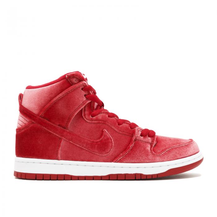 【 NIKE SB DUNK HIGH PRM 'RED VELVET' / GYM RED GYM RED WHITE 】 エスビー ダンク ハイ 赤 レッド 白色 ホワイト ダンクハイ スニーカー メンズ ナイキ