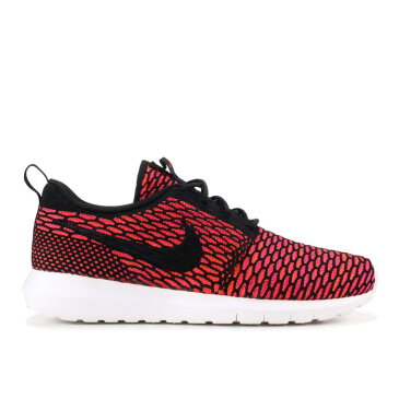 ナイキ NIKE フライニット ローシラン 黒色 ブラック 'FIREBERRY' スニーカー メンズ 【 NIKE FLYKNIT ROSHERUN BLACK WHITEFIREBERRYTTL ORNG 】