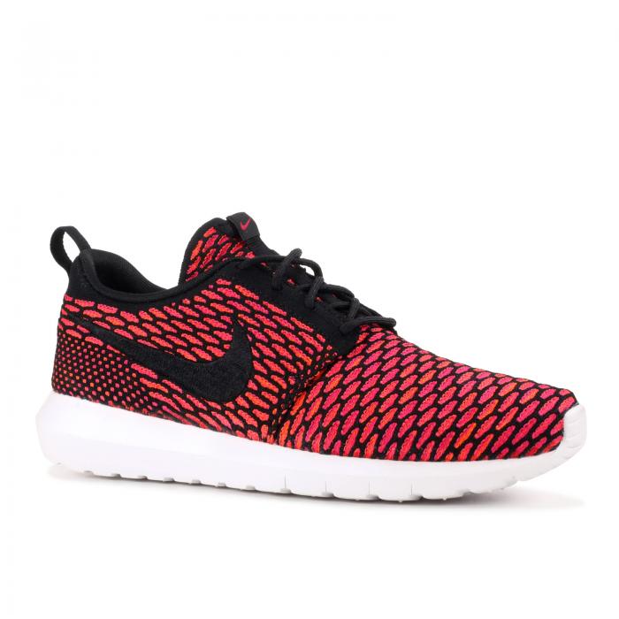 ナイキ NIKE フライニット ローシラン 黒色 ブラック 'FIREBERRY' スニーカー メンズ 【 NIKE FLYKNIT ROSHERUN BLACK WHITEFIREBERRYTTL ORNG 】