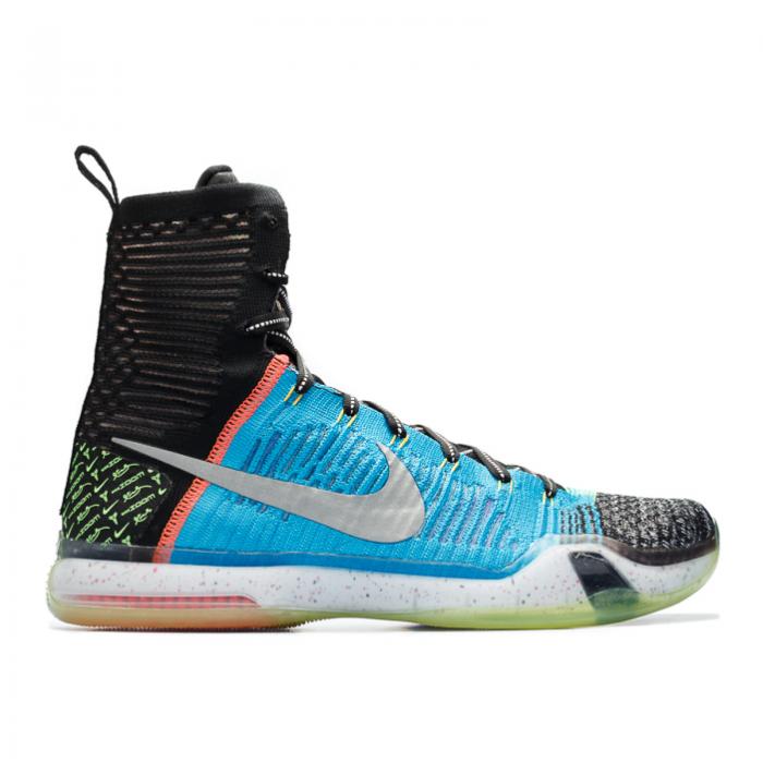 【 NIKE KOBE 10 ELITE HIGH 'WHAT THE' / MULTI COLOR REFLECT SILVER 】 コービー エリート ハイ 銀色 シルバー スニーカー メンズ ナイキ