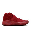 【 NIKE KYRIE 2 'RED VELVET' / TEAM RED PURE PLATINUM BLACK 】 カイリー チーム 赤 レッド ピュア ...