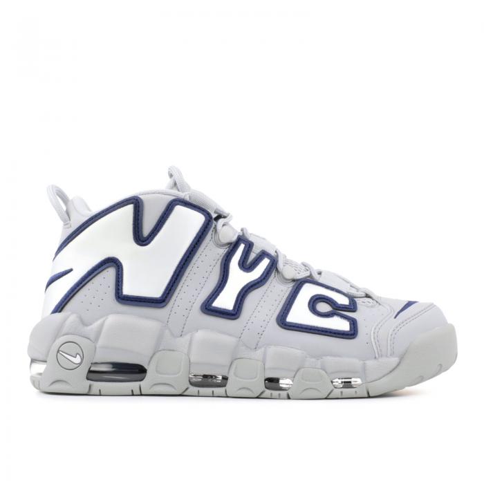 y NIKE AIR MORE UPTEMPO QS 'NYC' / WOLF GREY WHITE MIDNIGHT NAVY z Abve| DF O[ F zCg F lCr[ GAAAbve| Ae Xj[J[ Y iCL