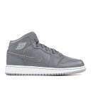 【 AIR JORDAN AIR JORDAN 1 RETRO MID GS 'COOL GREY WOLF GREY' / COOL GREY WHITE WOLF GREY 】 ナイキ ミッド 灰色 グレー クール 白色 ホワイト エアジョーダン ジュニア キッズ ベビー マタニティ スニーカー